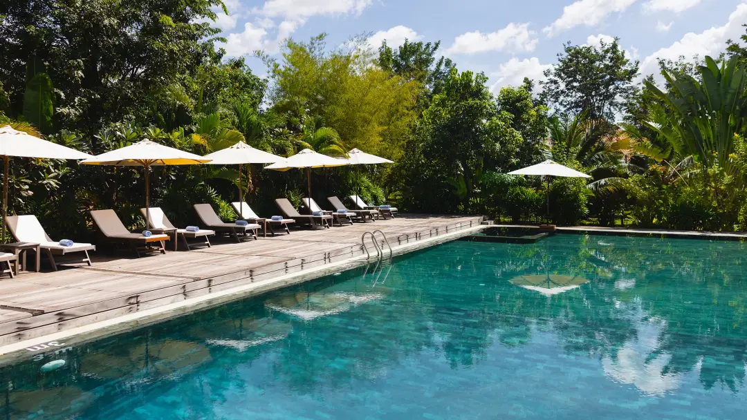 The pool at the Farmhouse Resort & Spa